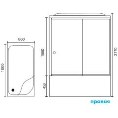 Душевая кабина Royal Bath RB8100BP6-WC R