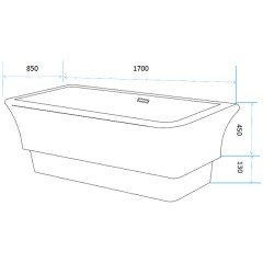 Ванна акриловая Gemy G9221