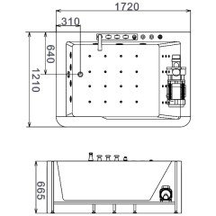Ванна акриловая Gemy G9226 K