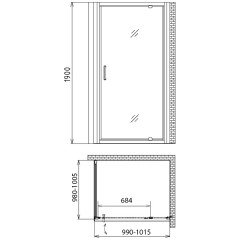 Душевой угол Gemy Sunny Bay S28160-A100