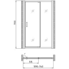 Душевая дверь Gemy Sunny Bay S28191C