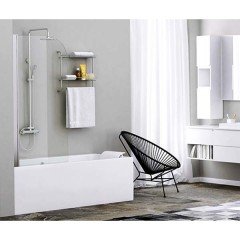 Шторка на ванну WasserKRAFT Leine 35P01-80