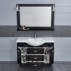 Комплект мебели СаНта Монарх 120 чёрный