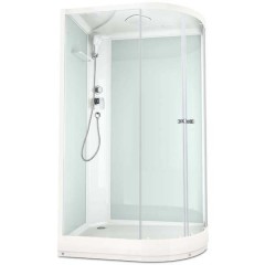 Душевая кабина Domani-Spa Delight 128 L прозрачная/белая DS01D128LLWCl00