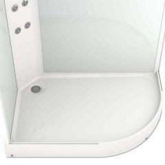 Душевая кабина Domani-Spa Delight 128 L матовая/чёрная DS01D128LLBM00