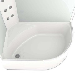 Душевая кабина Domani-Spa Delight 128 high L матовая/белая DS01D128LHWM00