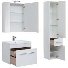 Комплект мебели Aquanet Августа 75 белый 225246