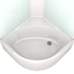 Душевая кабина Domani-Spa Delight 88 high прозрачная/чёрная с электрикой и гидромассажем DS01D88HBCl10