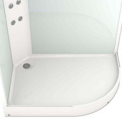 Душевая кабина Domani-Spa Delight 128 L тонированная/белая с электрикой и гидромассажем DS01D128LLWT10