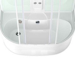 Душевая кабина Domani-Spa Neat high прозрачная/белая DS01N158HWCl00