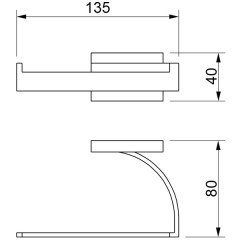 Бумагодержатель Novella Basic BS-03111