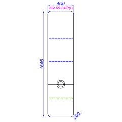 Пенал подвесной Aqwella Аликанте 40 Alic.05.04/R/Gray