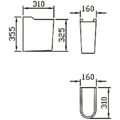 Полупьедестал Am.Pm Inspire C504970WH