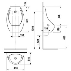 Писсуар Jika Domino 4110.1