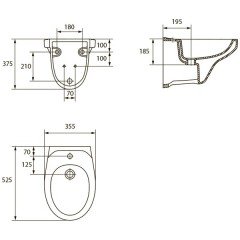 Инсталляция Cersanit Vector + унитаз Cersanit Delfi S-SET-DEL/Vec/TPL/L10Bi-w
