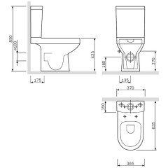 Унитаз Am.Pm Spirit V2.0 FlashClean C708600WH безободковый (без сиденья)