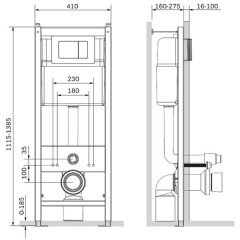 Инсталляция с унитазом Am.Pm Spirit V2.0 IS3701738