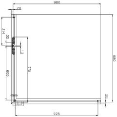 Душевое ограждение Aquanet Logic C1000 210308