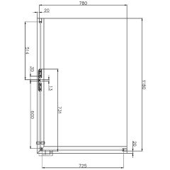 Душевое ограждение Aquanet Logic RC1200 210310