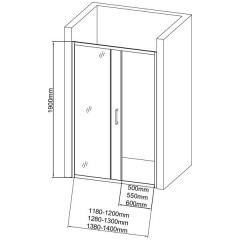 Душевая дверь Aquanet SD-1200A 209406