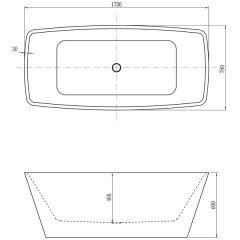 Ванна акриловая Aquanet Joy 170x78