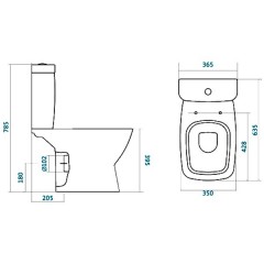 Унитаз Santek Нео 2РА ДС МЕ 1WH302187