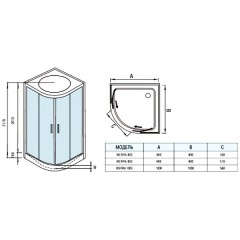 Душевая кабина WeltWasser Werra 803