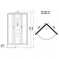 Душевая кабина Niagara Classic NG-3316-14