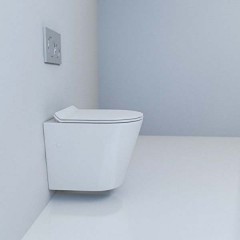 Унитаз подвесной Esbano Ebro white безободковый
