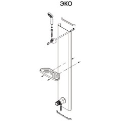 Душевая кабина Triton Рио 3 Эко белый 90x90