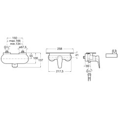 Смеситель для душа Roca Atlas A5A2190C0M