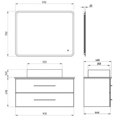 Комплект мебели ASB-Woodline Санди 100