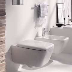 Унитаз подвесной Geberit iCon Square 201950000 безободковый (без сиденья)