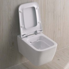Унитаз подвесной Geberit iCon Square 201950000 безободковый (без сиденья)
