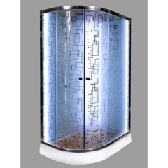 Душевая кабина Deto EM1511N R LED с гидромассажем