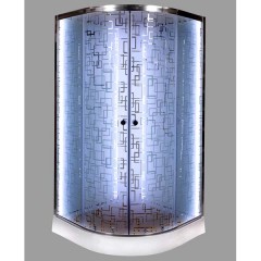 Душевая кабина Deto EM1510N LED с гидромассажем