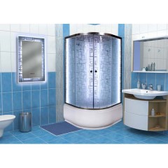 Душевая кабина Deto EM4510N LED с гидромассажем