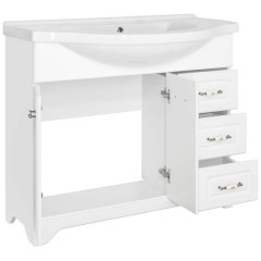 Тумба с раковиной Style Line Олеандр-2 100 белый