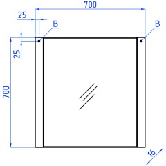 Зеркало Style Line Лотос 700 шёлк зебрано ЛС-00000487