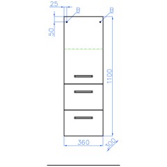 Пенал Style Line Лотос 36 шёлк зебрано ЛС-00000538