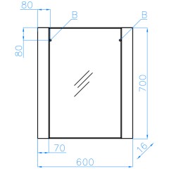Зеркало Style Line Монако 60 осина ЛС-00000630