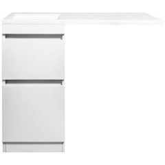 Тумба с раковиной Style Line ElFante Даллас 100 напольная белый L