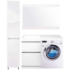 Тумба с раковиной Style Line ElFante Даллас 115 напольная белый L