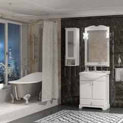 Тумба с раковиной Opadiris Клио 65 белый матовый