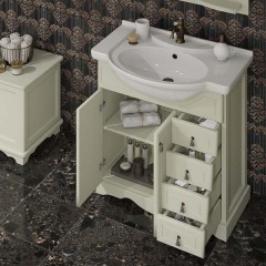 Тумба с раковиной Opadiris Клио 70 слоновая кость