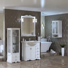 Тумба с раковиной Opadiris Клио 80 белый матовый