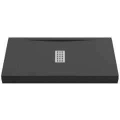 Поддон из литьевого мрамора GooDDooR Flow 120x90 чёрный