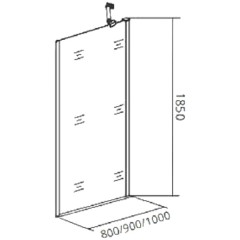 Стенка боковая GooDDooR Saturn SP-90-C-CH