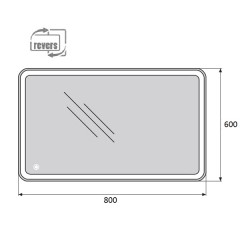 Зеркало BelBagno SPC-MAR-600-800-LED-TCH