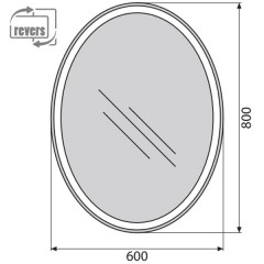 Зеркало BelBagno SPC-VST-600-800-LED-BTN